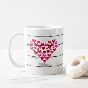 Heart Shiplap Rustic Nautical Coffee Mugg