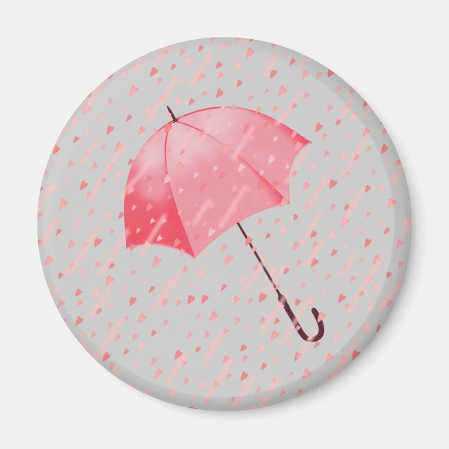 HEART SHOWERS by SHARON SHARPE Magnet (Framsidan)