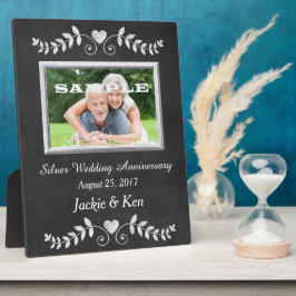 Heart-Silver-årsdagen för Chalkboard Heart