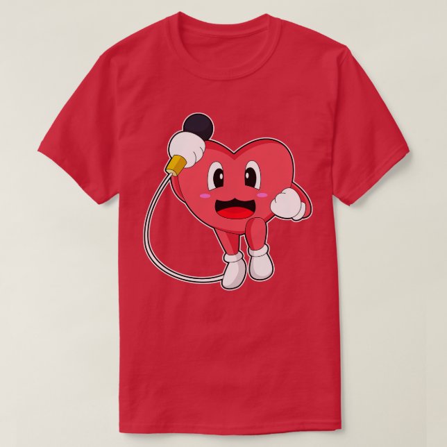 Heart Singer Microphone Music T Shirt (Design framsida)