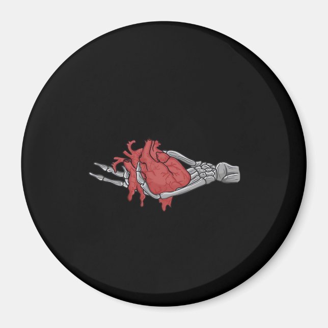 Heart Skeleton Händer Magnet (Framsidan)