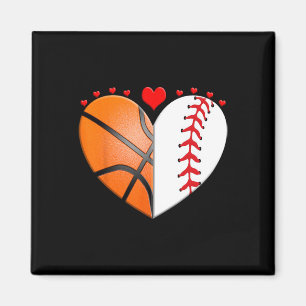 Heart Sketll Sell Valentines day Sports Älskare Magnet