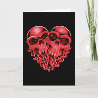 Heart Skulls Helgkort
