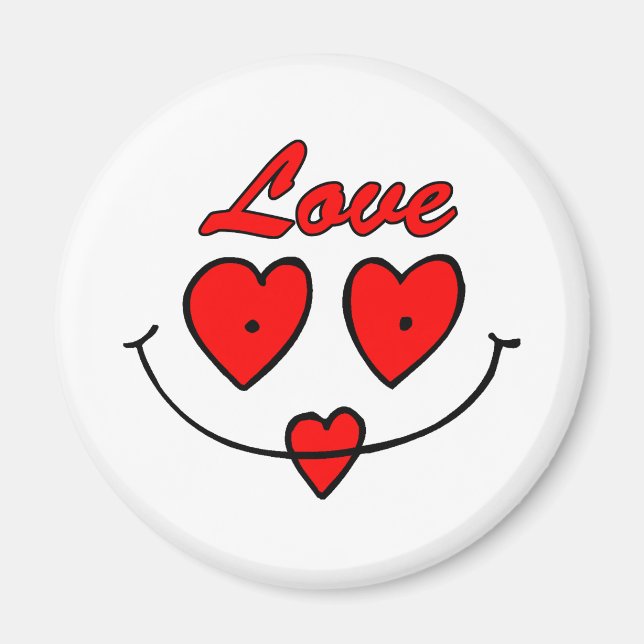 Heart Smiley face Magnet (Framsidan)