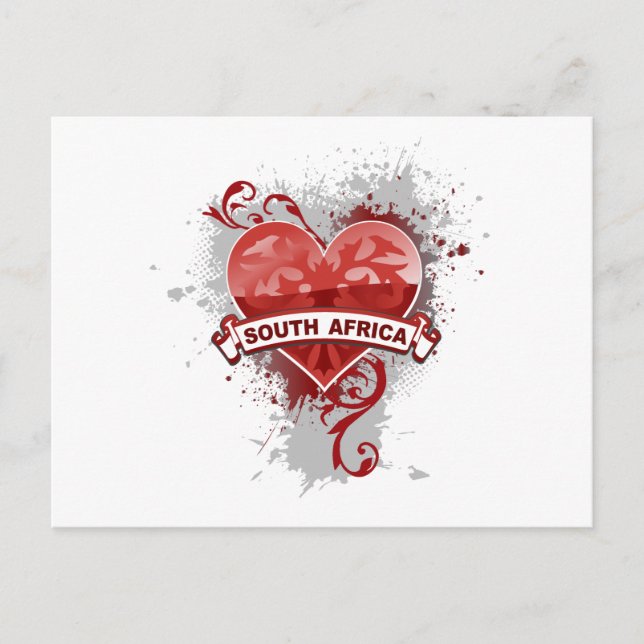 Heart South Afrika Vykort (Framsida)