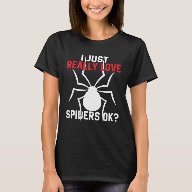 Heart Spider T Shirt (Framsida)