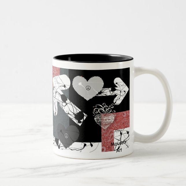 Heart Splatter Mugg (Höger)