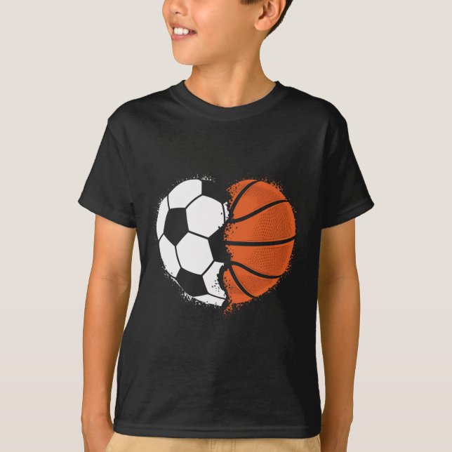 Heart Sports Soccer Sketll Ll Lover Valentines Day T Shirt (Framsida)