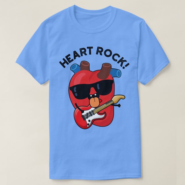 Heart Sten Funny Music Anatomy Pun 1 T Shirt (Design framsida)