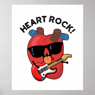 Heart Sten Funny Music Anatomy Pun Poster