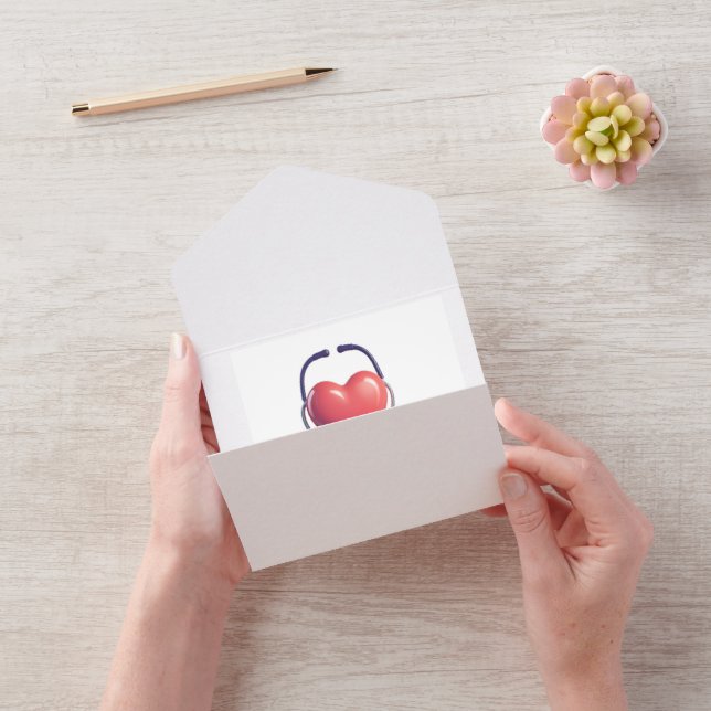 Heart & Stethoscope Greeting Card | Thank You Heal (Video)