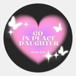 Heart Sticker Bible Verse Sticker Faith Sticker Runt Klistermärke