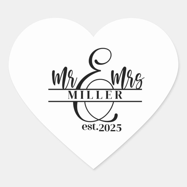 Heart Sticker Hjärtformat Klistermärke (Framsida)