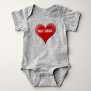 HEART STOPPER Småbarn Cute Big Red Heart Tee Shirt