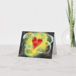 Heart Supernova Christian Modern Art Tack Kort