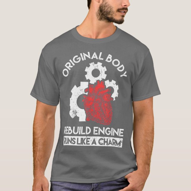 Heart Surgery Survivor Bypass Recovery Get Well T Shirt (Framsida)