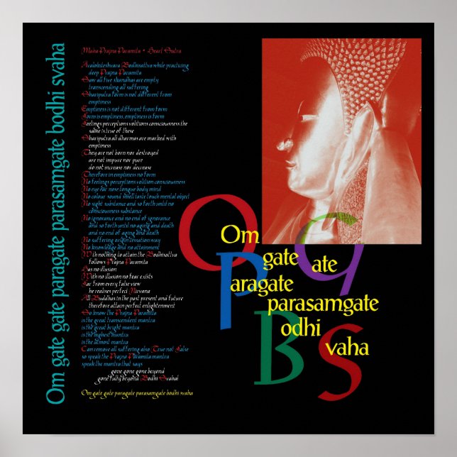 Heart Sutra - Buddha Poster (Framsidan)