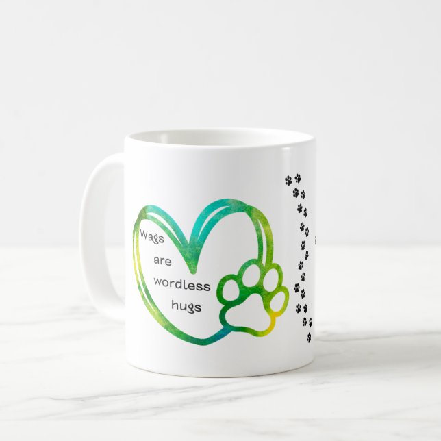 Heart Tass Mugg - Summer Pet Gift (Framsida vänster)