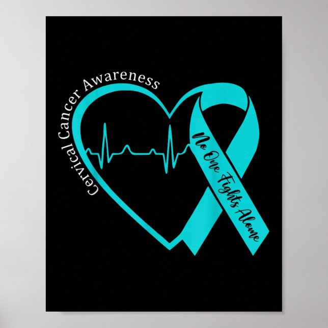 Heart Teal Manar W Poster (Framsidan)