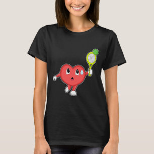 Heart Tennis Tennis racket Sports T Shirt