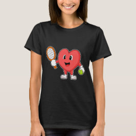 Heart Tennis Tennis racket T Shirt