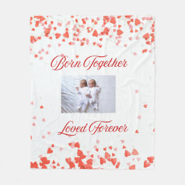 Heart Theme Twin Fleecefilt