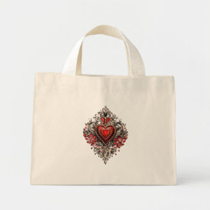 Heart & Thorns Tattote Tote Mini Tygkasse