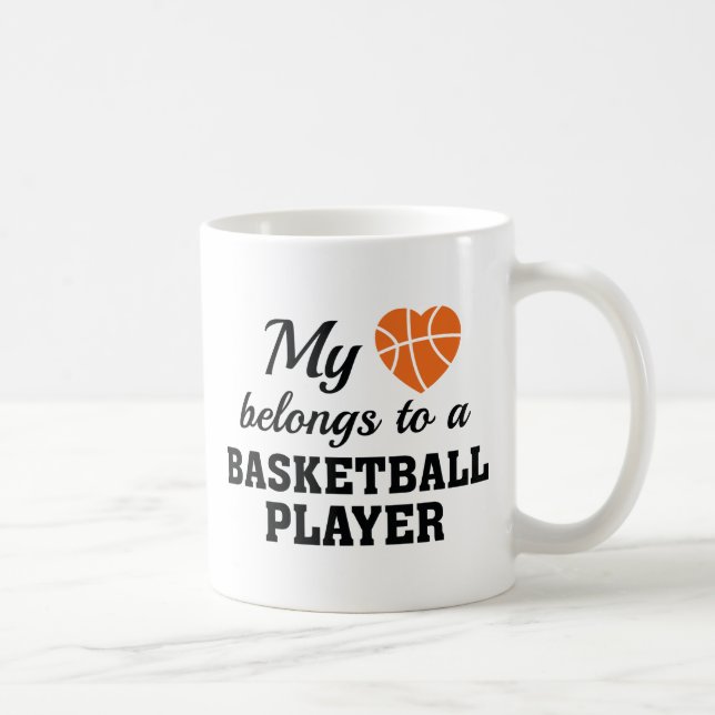 Heart Tillhör Basketball Kaffemugg (Höger)