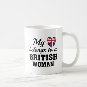 Heart Tillhörs British Kaffemugg