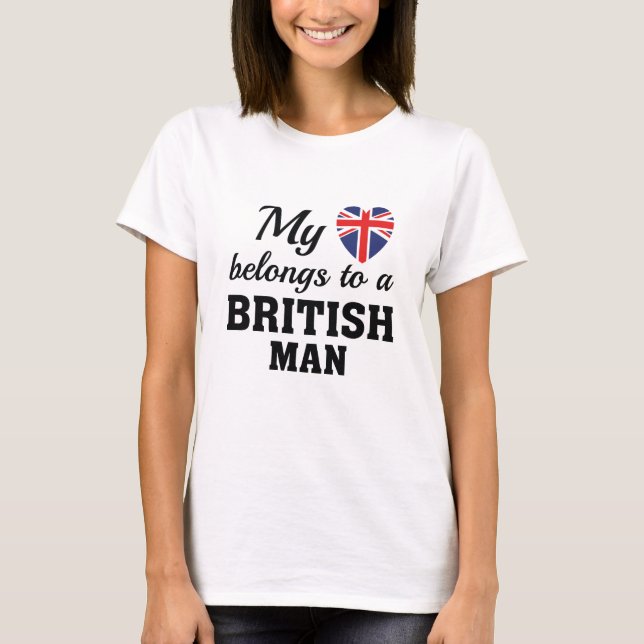 Heart Tillhörs British T Shirt (Framsida)