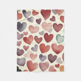 Heart to Hearts Fleece Blanket