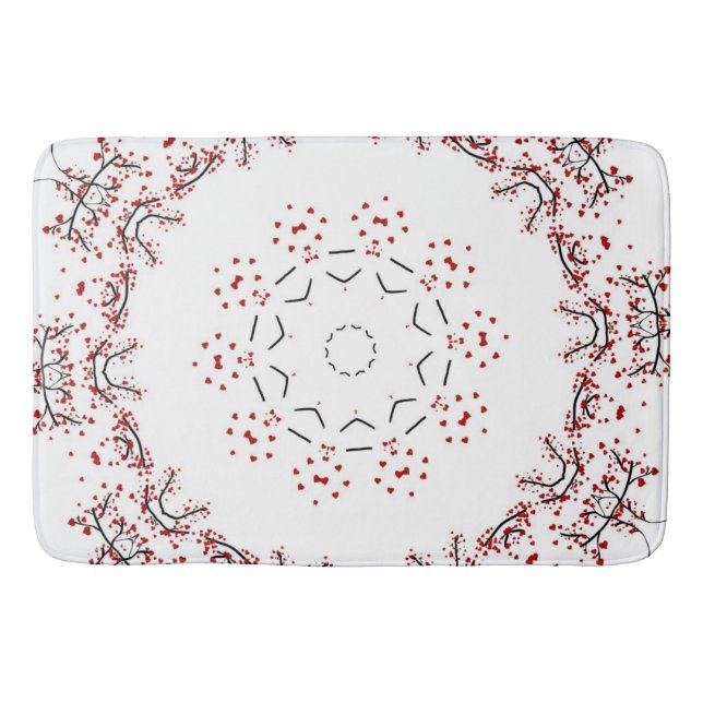 Heart Träd Badrumsmatta (Framsidan)