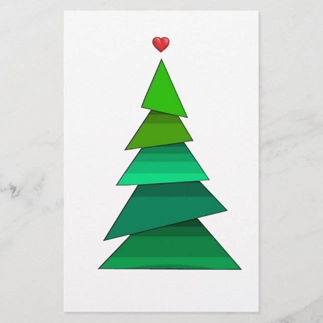 Heart Träd Brevpapper (Framsida)