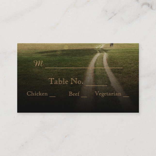 Heart Träd Bröllop Place Cards Placeringskort (Framsida)