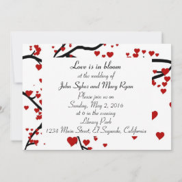 Heart Träd Inbjudningar