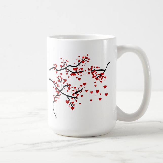 Heart Träd Kaffemugg (Höger)