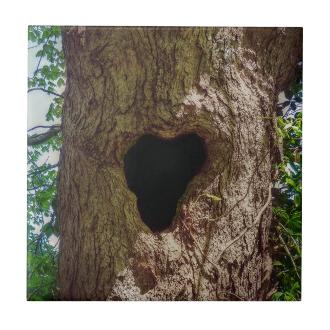 Heart Träd Kakelplatta (Framsidan)