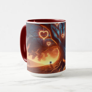 Heart Träd Mugg