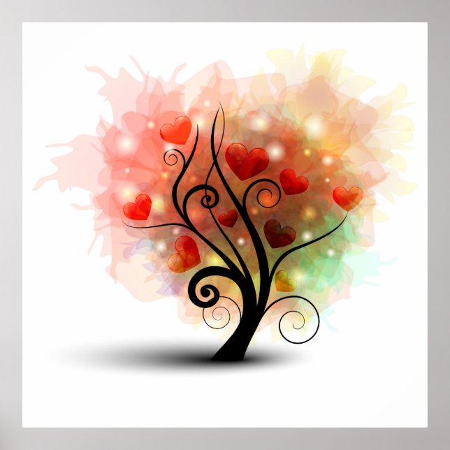 Heart Träd Poster (Framsidan)