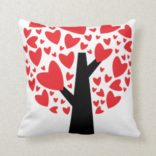 Heart Träd Valentine Day Pillow Kudde