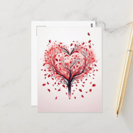Heart träd vykort