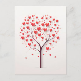 Heart träd vykort