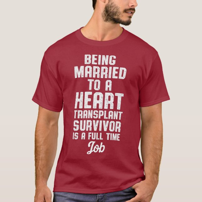 Heart Transplant Recipient Running Surgery T Shirt (Framsida)