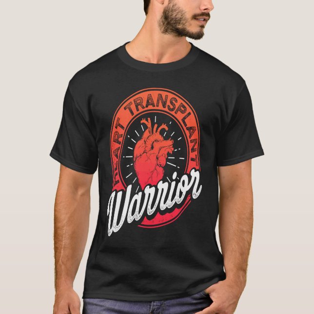 Heart Transplant Recipient Warrior Pride Surgery S T Shirt (Framsida)