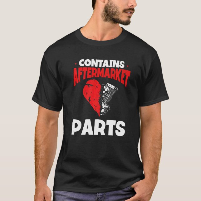 Heart Transplant Survivor Heart Bypass Open Heart  T Shirt (Framsida)