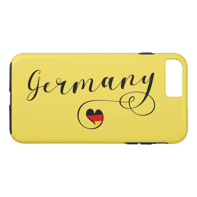 Heart Tyskland Cell Phone Case, German Case-Mate iPhone Skal (Baksida (horisontal))