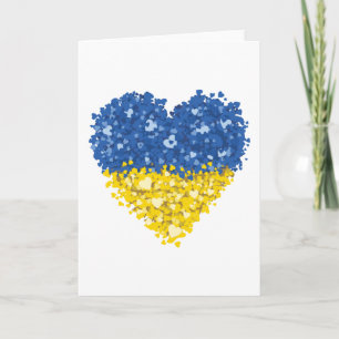 Heart Ukraina Flagga, Ukrainas hjärta Flagga Kort
