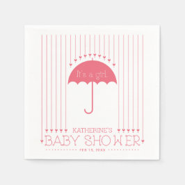 Heart & Umbrella | Pappersservett för babystölder