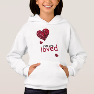 Heart Valentine Sweatshirt Youth Hoodie T Shirt