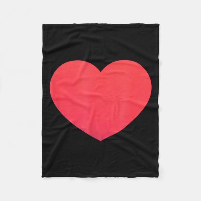Heart Valentines Day Shirt - Graphic Novelty Love  Fleecefilt (Framsidan)